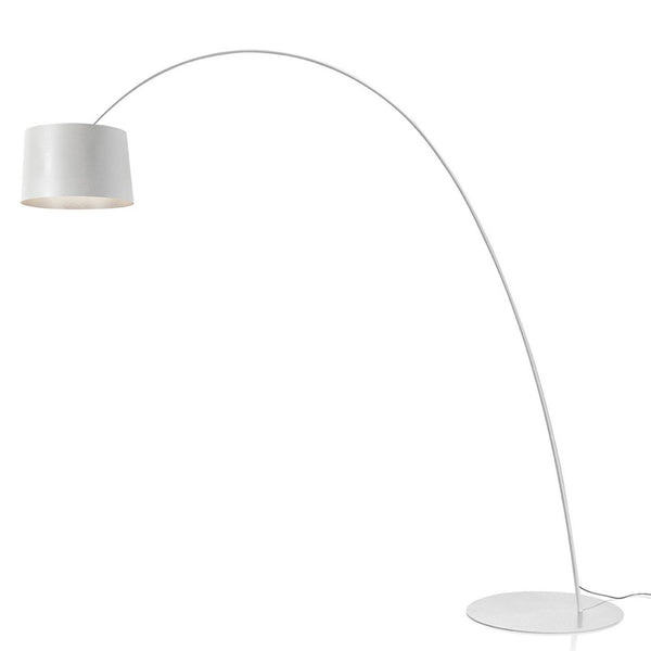 Lampadaire LED Twiggy en verre, blanc, hauteur 223,5 cm