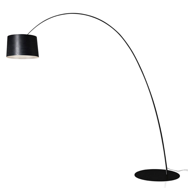 Lampadaire LED Twiggy en verre, noir, hauteur 223,5 cm