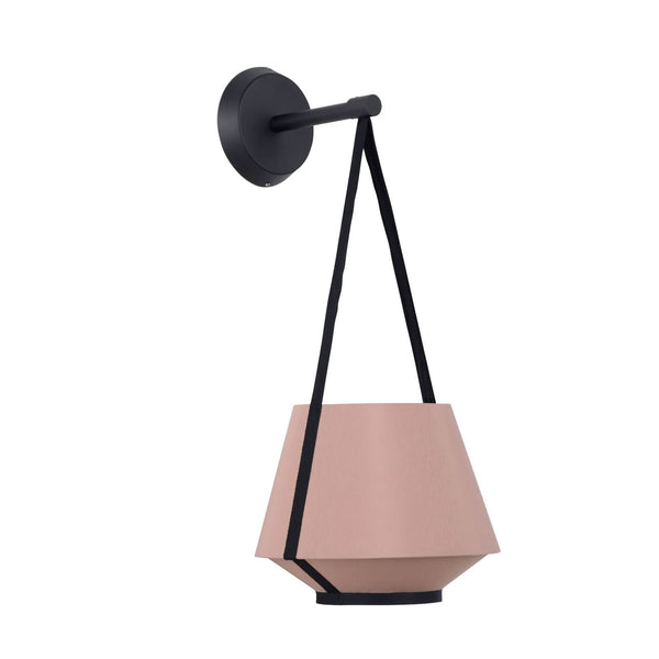 Applique murale Carrie XS en coton, marron clair, hauteur 47 cm