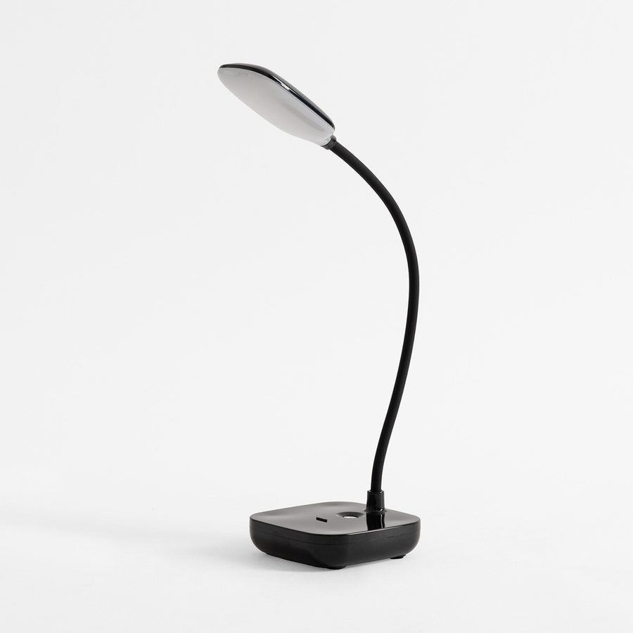 Lampe de bureau noire, L 9 cm