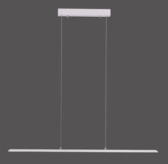 Suspension Pure-Lite argentée, H 120 cm
