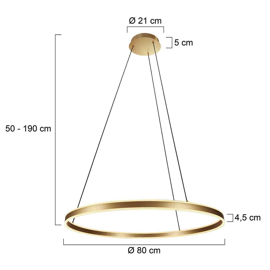 Lustre Suspendu Or Élégant | Enir