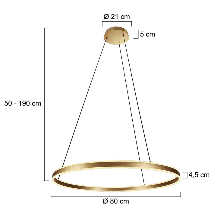 Lustre Suspendu Or Élégant | Enir