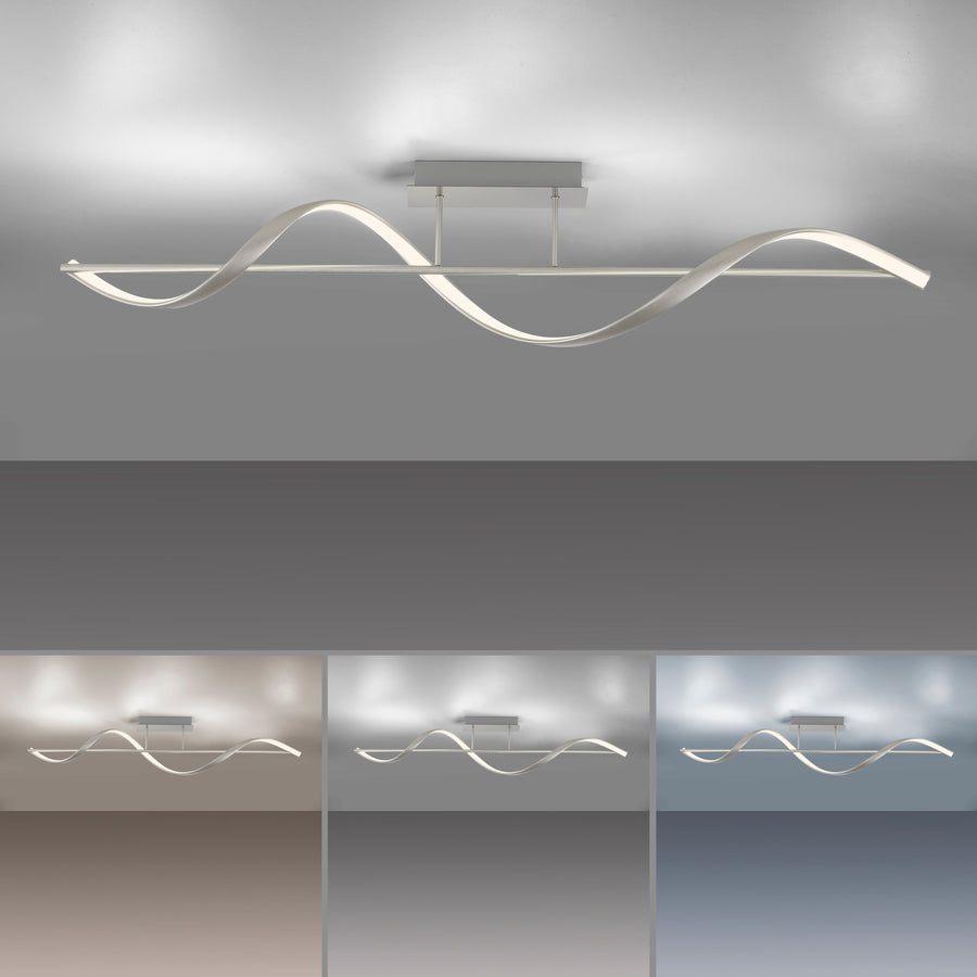Plafonnier Q-Swing argenté