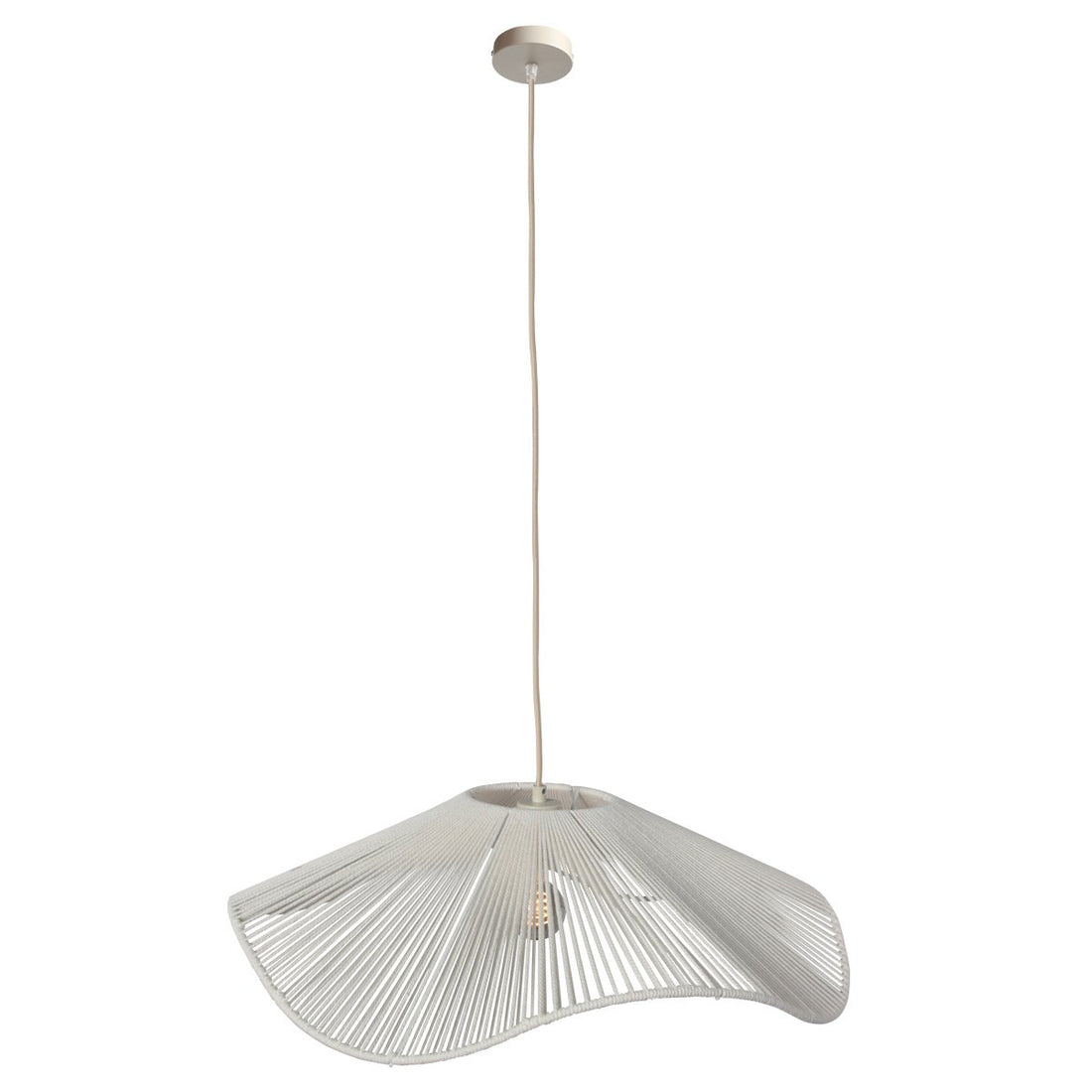 Suspension luminaire Flora Bloom blanc