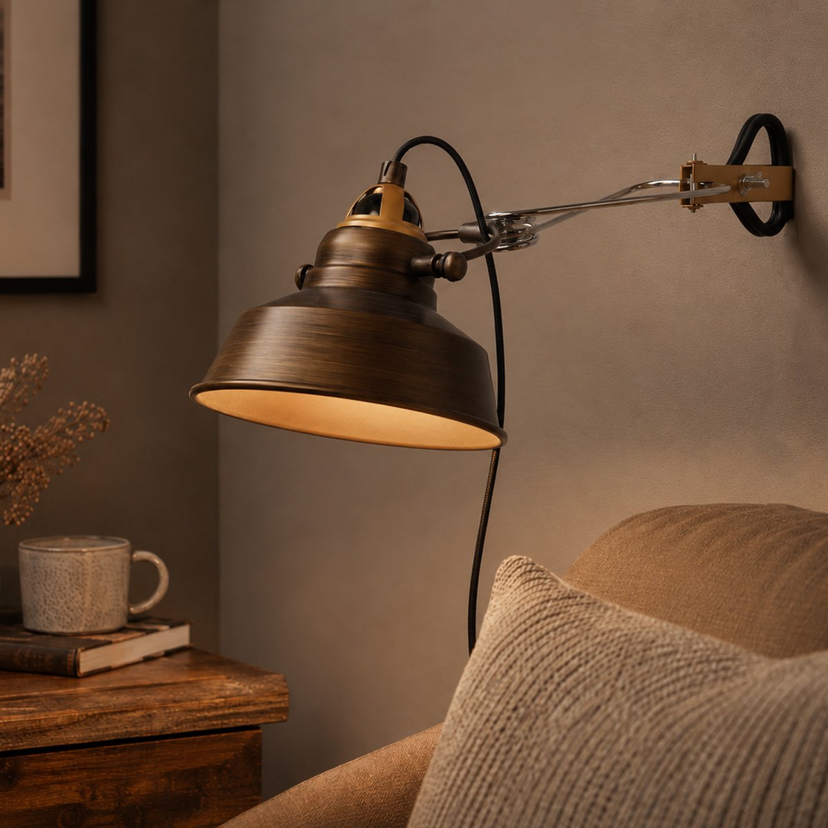 Applique murale Nove bronze