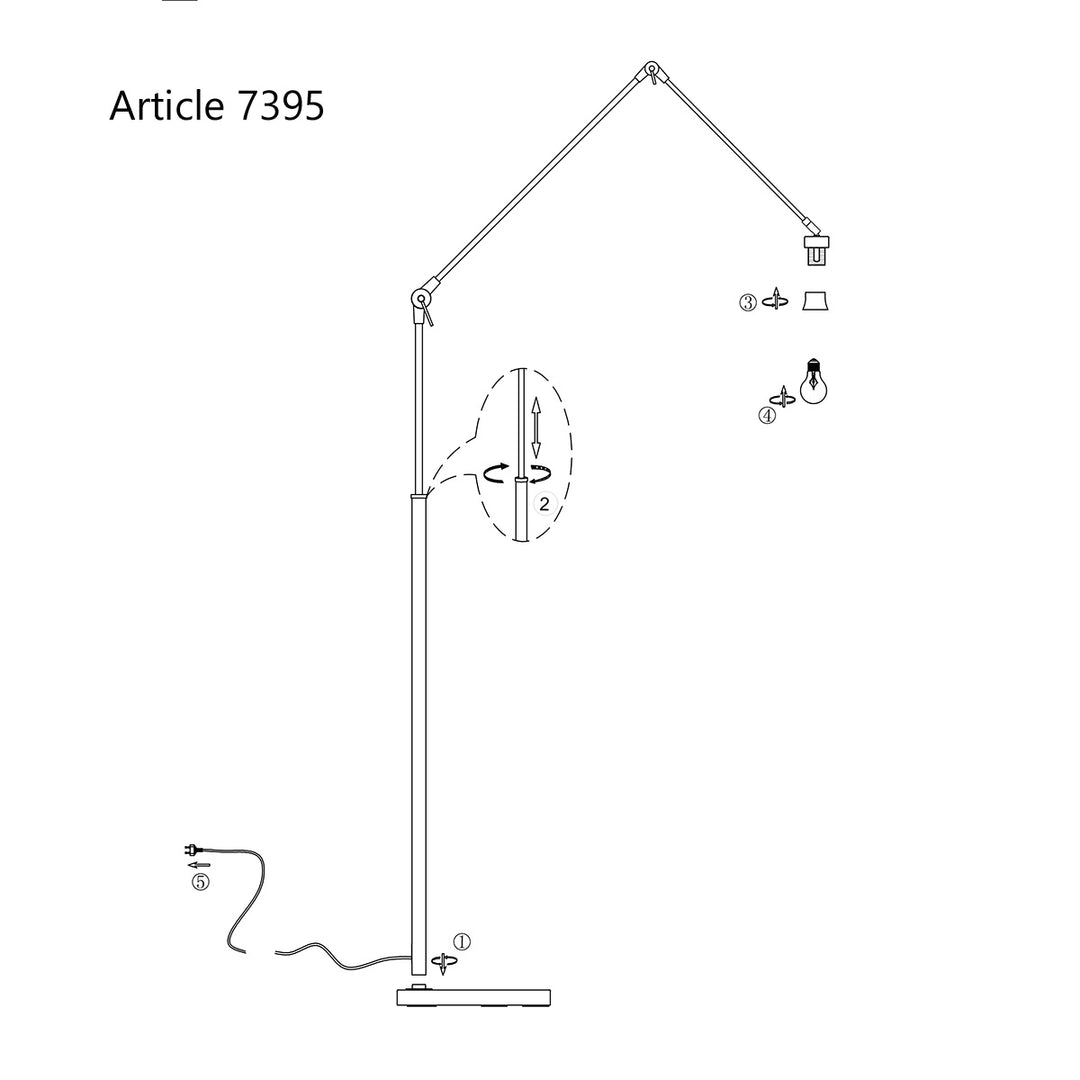 Lampe De Sol Noir Prestige Chic | Pyla