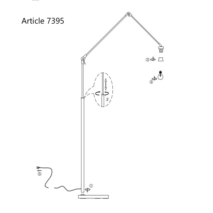 Lampe De Sol Noir Prestige Chic | Pyla