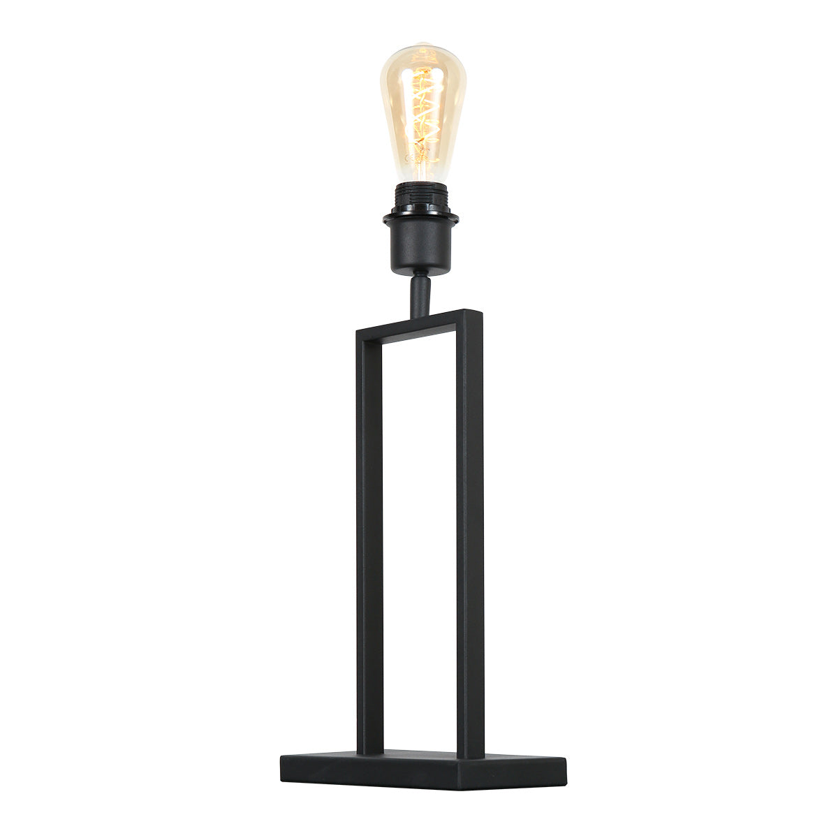 Lampe de table Stang 3843ZW noire sans abat-jour avec culot E27