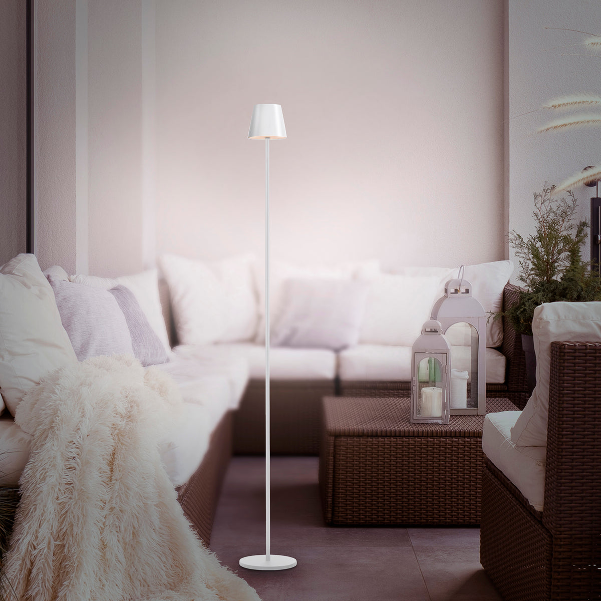 Luminaire extérieur Euria blanc