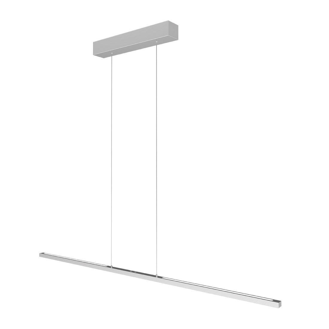 Suspension linéaire led acier 150 cm, double éclairage haut et bas à variateur | Bande