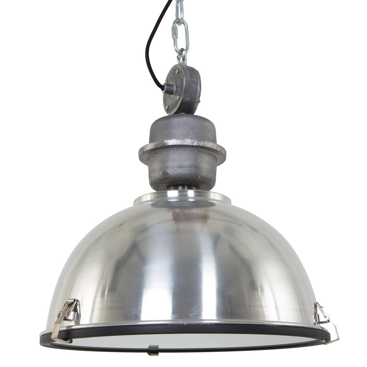 Suspension luminaire Bikkel argenté