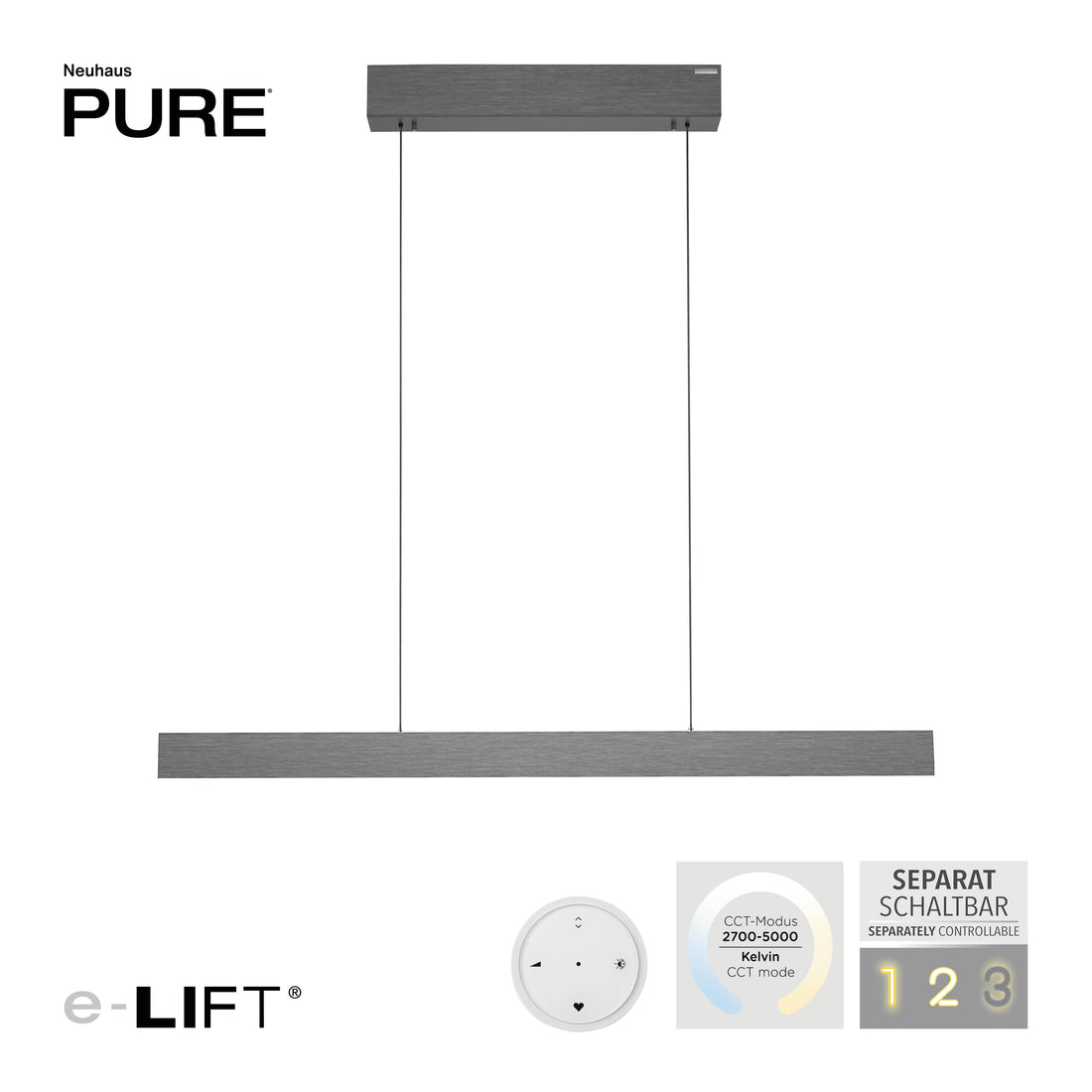 Suspension Pure E-Motion grise