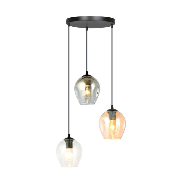 Suspension Istar 3 lumières noire, mix, Premium