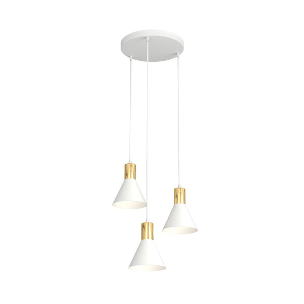 Suspension Rosa 3 lumières blanche, Premium