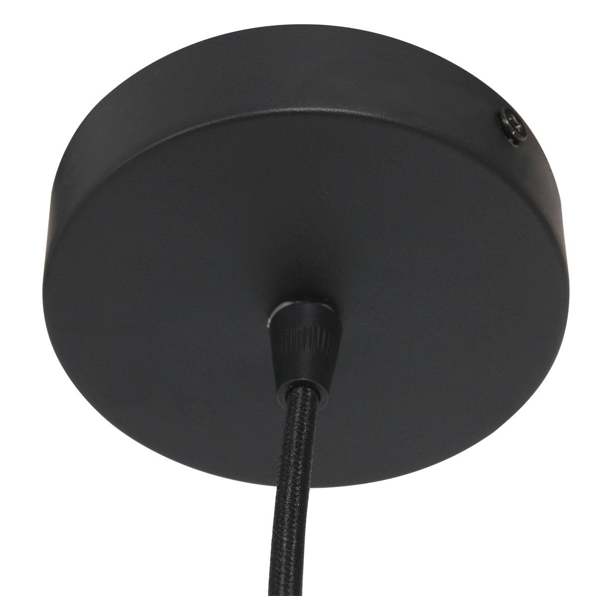 Suspension lin noir intérieur doré Ø 50 cm, E27 | Sparkled Lin