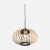 suspension boule bambou ajourée Ø 31 cm, 1 lumière | Kubu