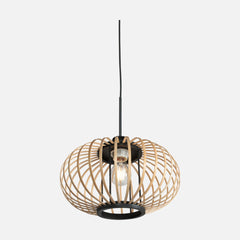 suspension boule bambou ajourée Ø 31 cm, 1 lumière | Kubu