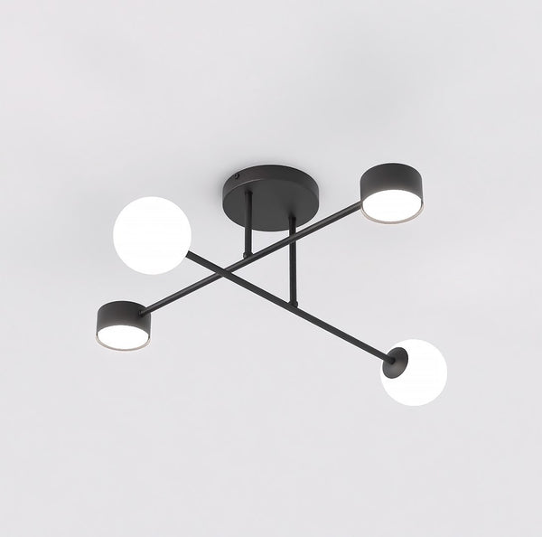 Plafonnier Holon 4 lumières noir
