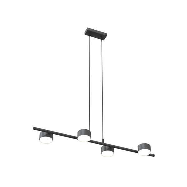 Suspension Sora 4 lumières noire
