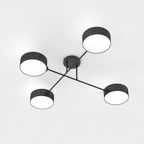 Plafonnier Maga 4 lumières noir