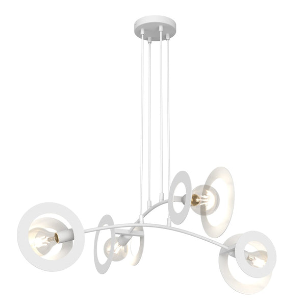 Suspension Euphoria 4 lumières blanche