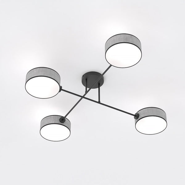 Plafonnier Maga 4 lumières gris