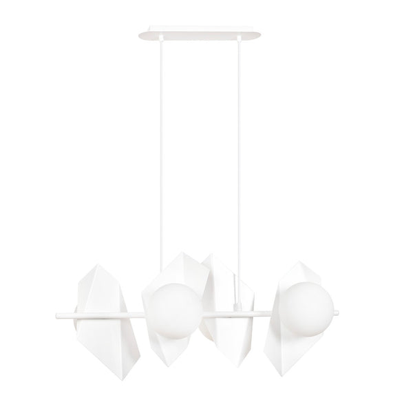 Suspension Drifton 4 lumières blanche