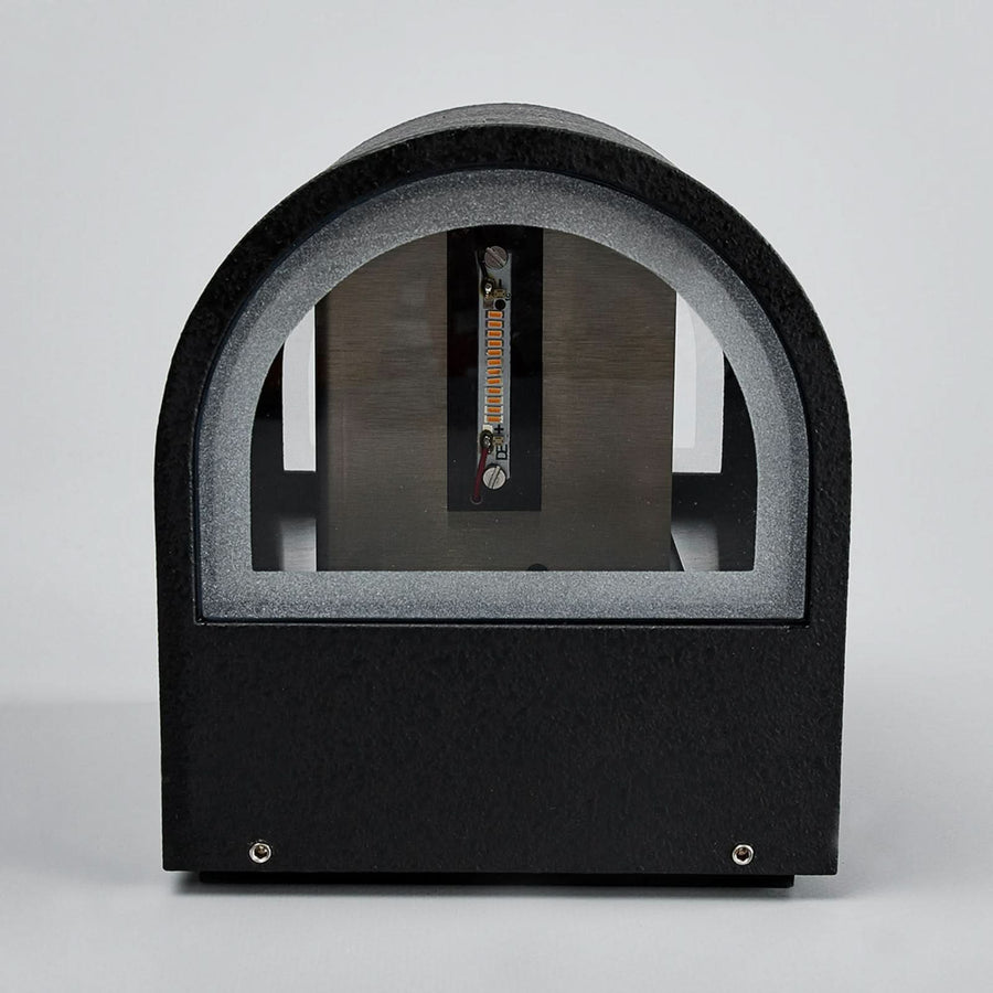 Applique d'extérieur LED Lenis en aluminium, noir, hauteur 15 cm, IP44, 3000 K, 6,7 W, largeur 14 cm, modèle 2