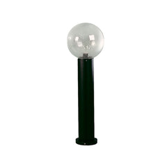Borne lumineuse d'extérieur en verre, noir et transparent, hauteur 81,5 cm, IP44