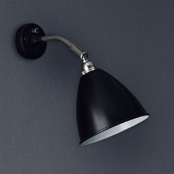 Applique murale Bestlite BL7 en laiton, noir et chromé, Ø 16 cm