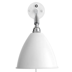 Applique murale Bestlite BL7 en laiton, blanc et chromé, Ø 16 cm