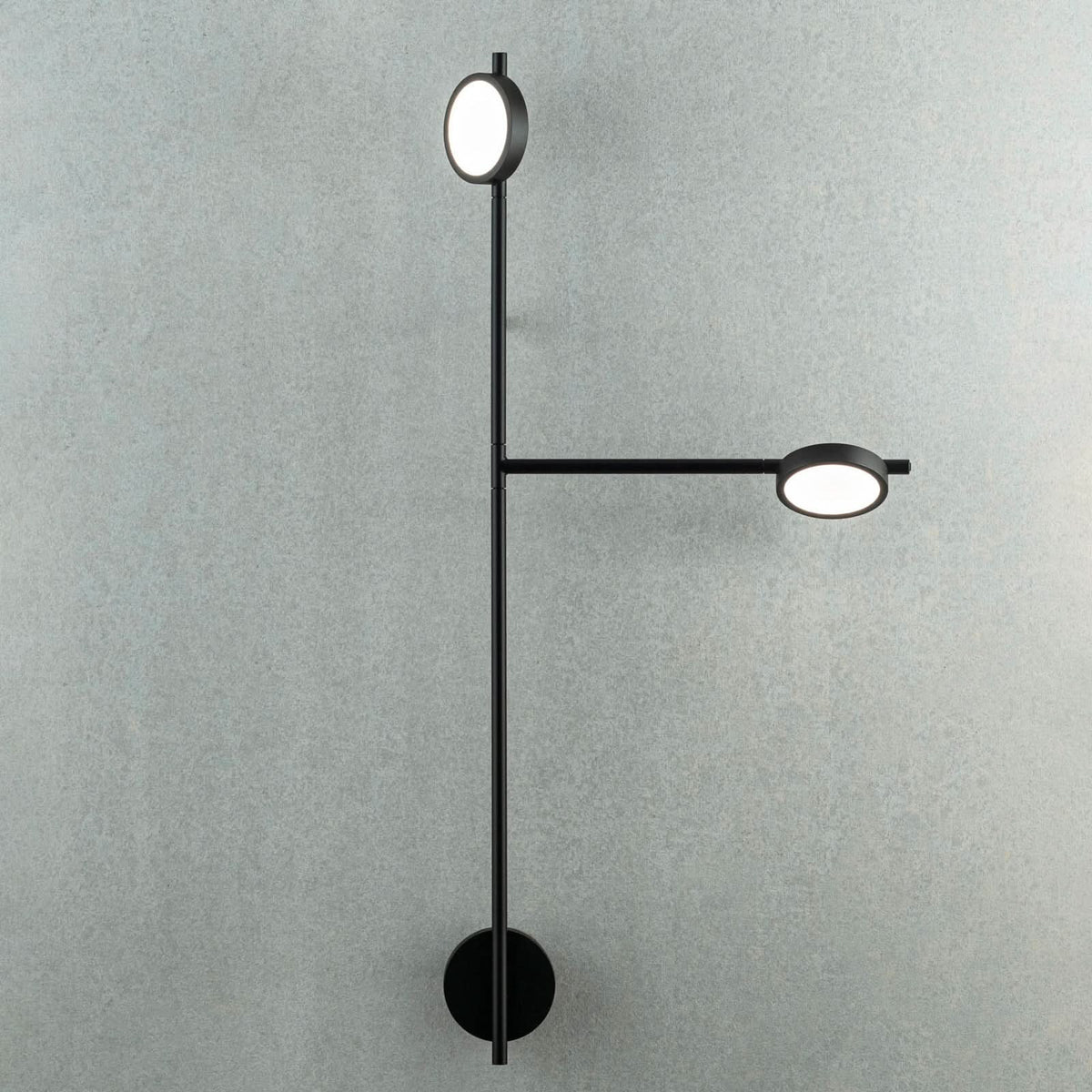 Applique murale LED Igram en aluminium, noir, hauteur 94 cm