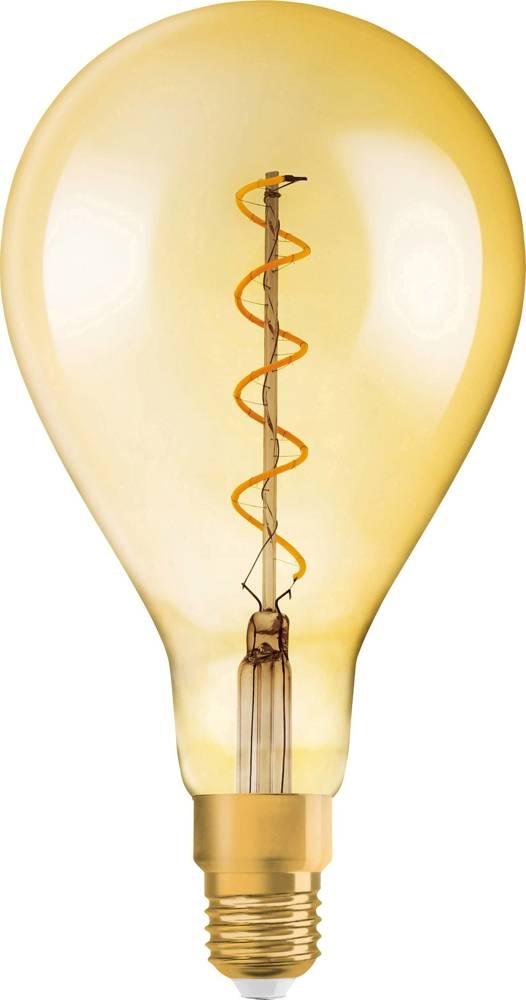 Ampoule LED E27 filament vintage grosse poire 4,5 W, 2000 K, 300 lm