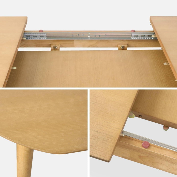 Alice'S Home - Table À Manger Extensible Naturelle Ovale Lina 6 À 8 Places. 160 À 210Cm | Designix - Amazon    - https://designix.fr/