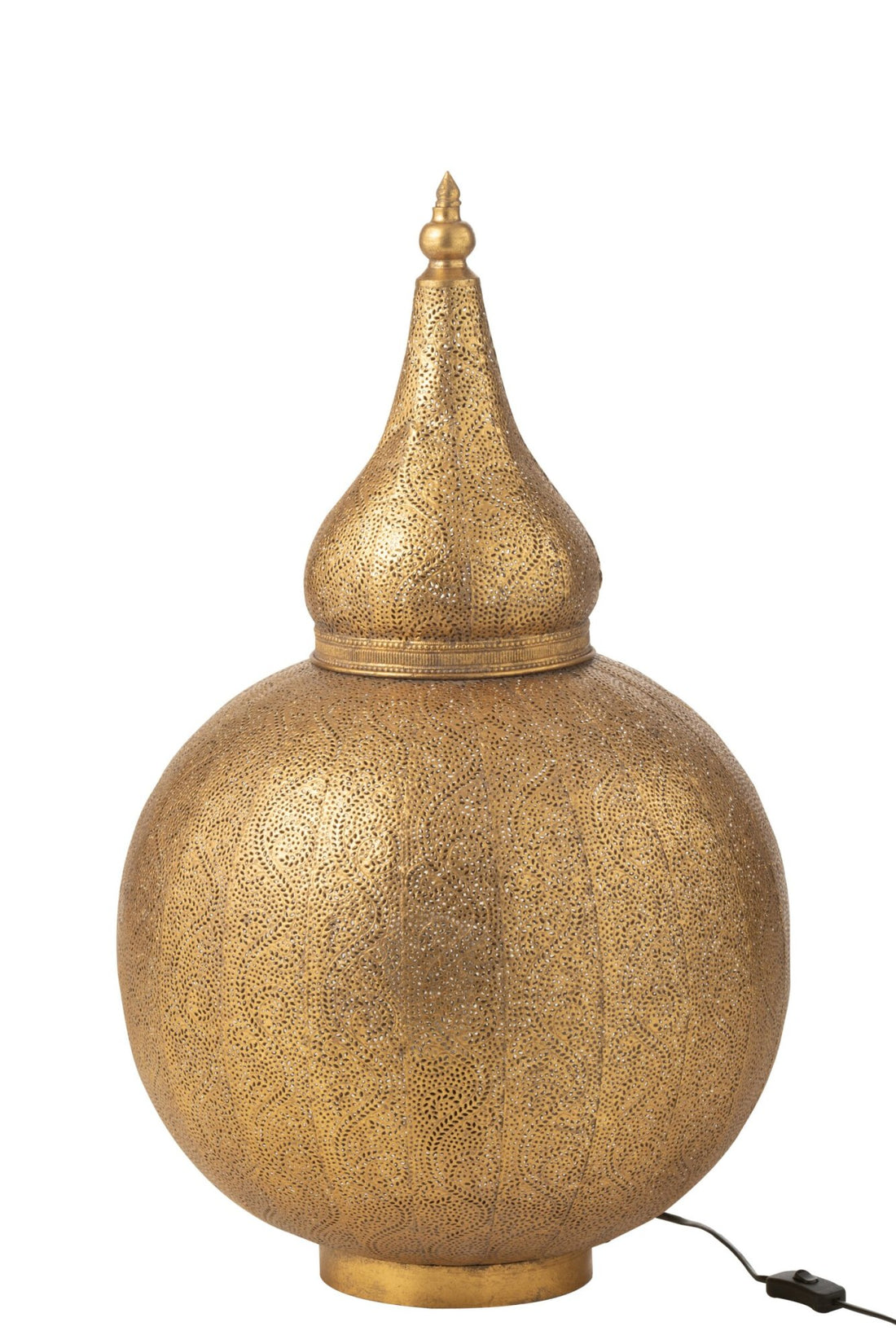 Lampe à poser Aladin en métal ajouré, grand modèle
