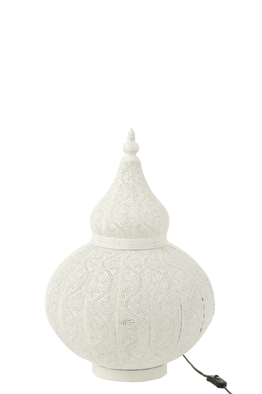 Lampe à poser Aladin en métal ajouré, petit modèle