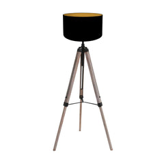 Lampadaire trepied noir | Trévio