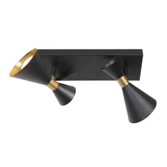 Spot noir à 2 lampes Preto 4110ZW avec douilles GU10