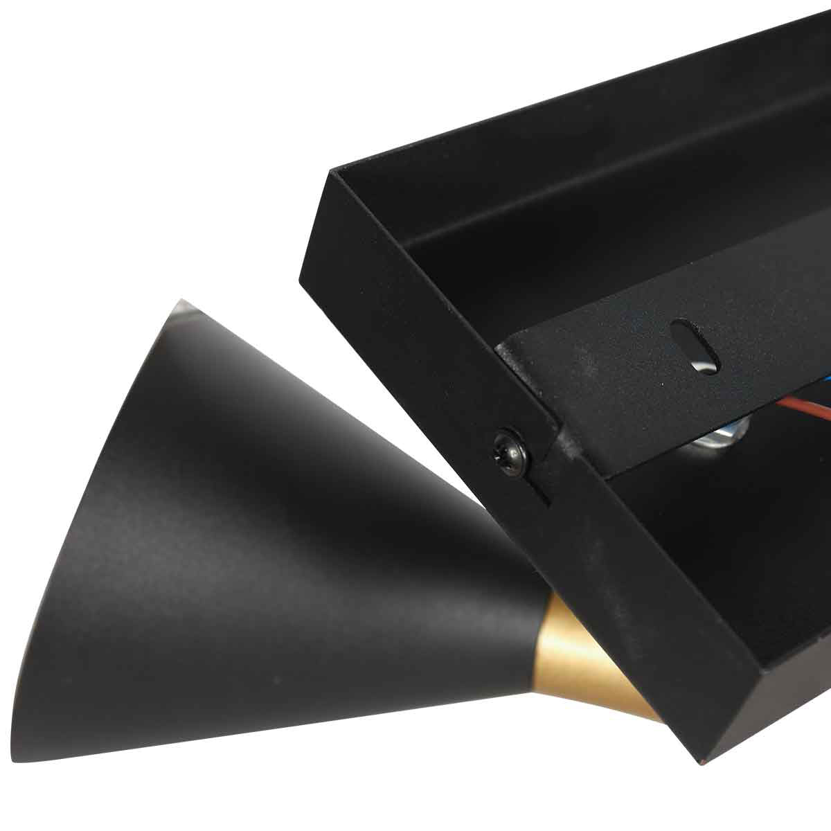 Spot noir à 2 lampes Preto 4110ZW avec douilles GU10