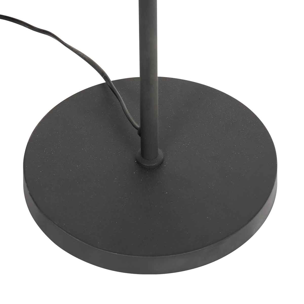 Lampadaire noir à 2 lampes Oeroe 4117ZW avec culots E14