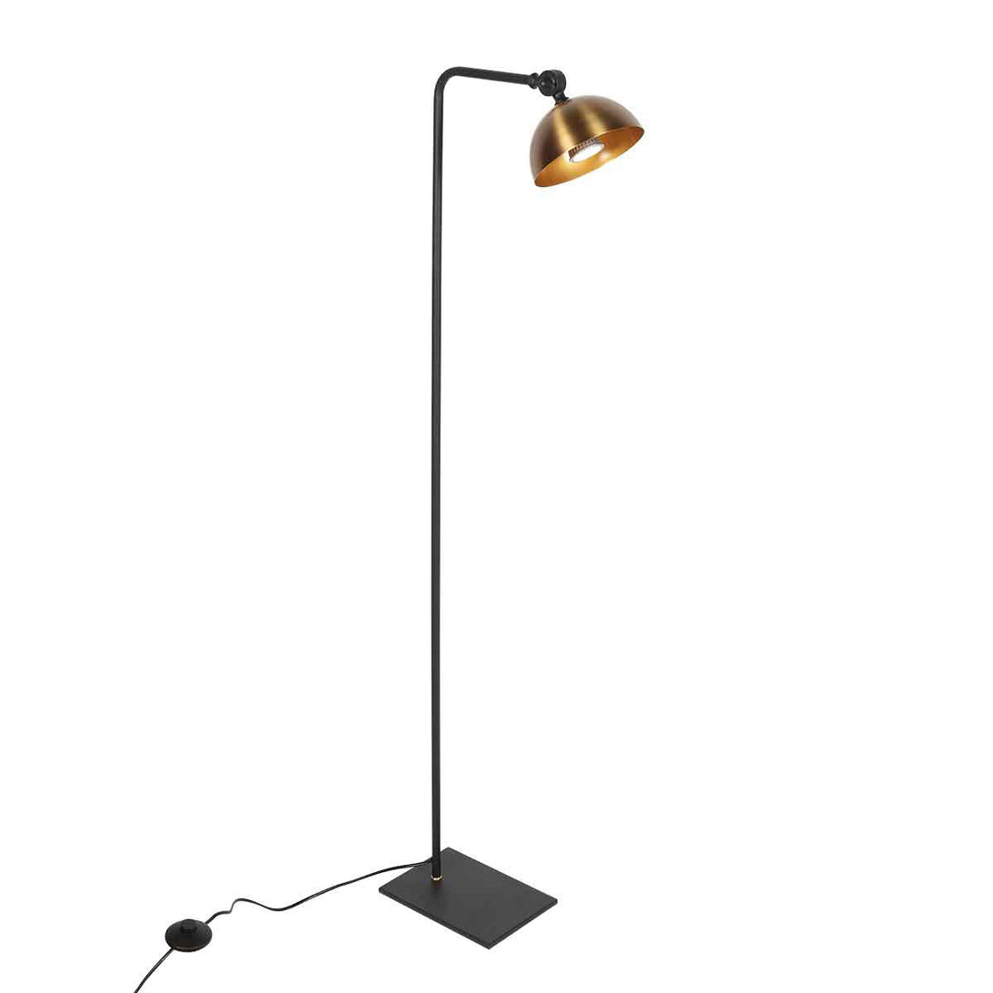 Lampadaire Pintino 4125ZW noir et bronze, douille GU10