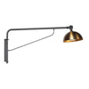 Applique murale Pintino 4126ZW noire et bronze, culot GU10