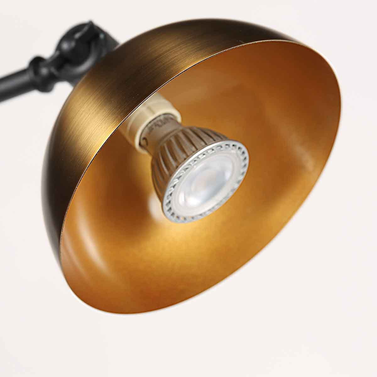 Applique murale Pintino 4126ZW noire et bronze, culot GU10