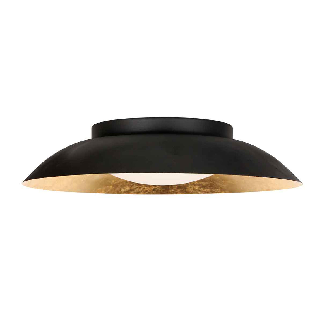 Plafonnier Brotke 4127ZW noir et doré dimmable en 3 étapes