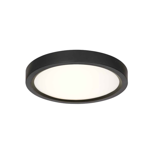 Plafonnier noir 4131ZW avec fonction de gradation à 3 niveaux et réglage de la couleur de la lumière Ø20 cm