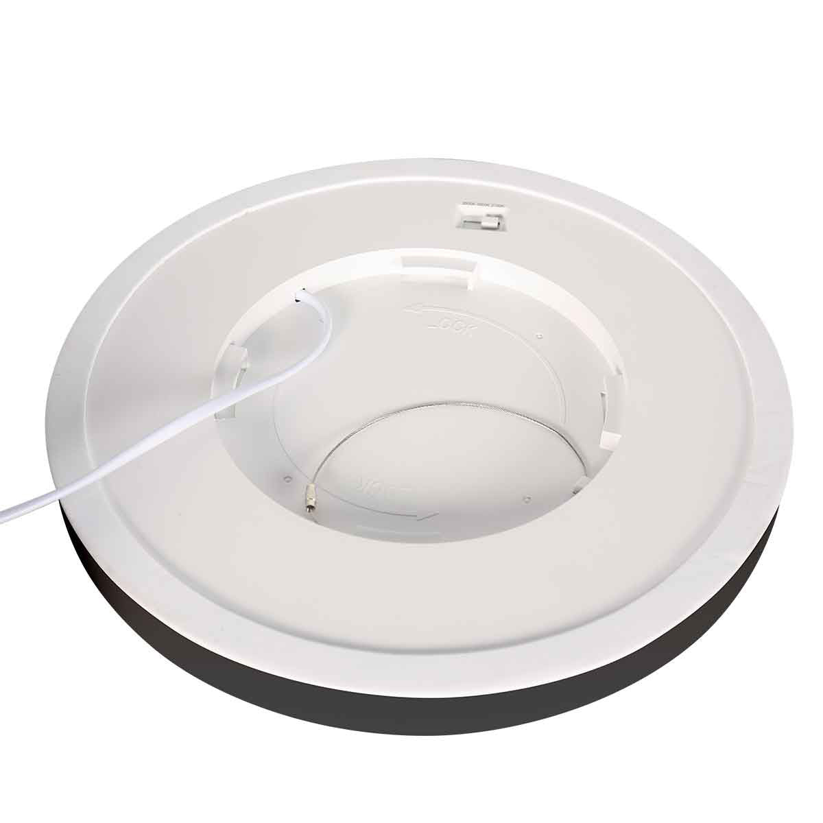 Lampe de plafond noire 4132ZW avec fonction dimmable à 3 niveaux et réglage de la température de couleur Ø29 cm