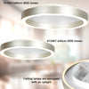 Plafonnier de couleur acier Ringlux 4134ST Ø30 cm 2500 lumens
