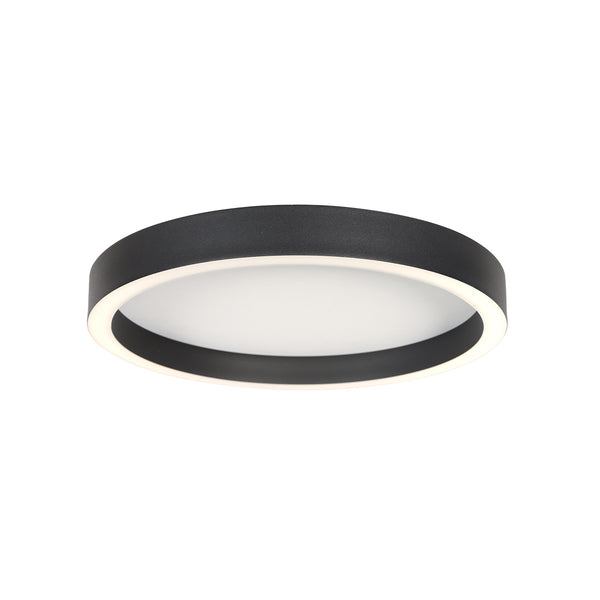 Plafonnier noir Ringlux 4134ZW Ø30 cm 2500 lumens