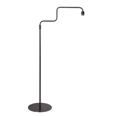Lampadaire noir Bloeba 4141ZW avec bras orientable sans abat-jour